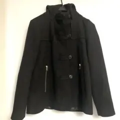 ZARA BASIC ブラック ピーコート