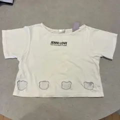 JENNI LOVE キッズ Tシャツ ホワイト クマ型抜き 130