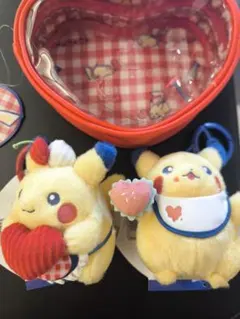 メルカリ便　PIKACHU DINER マスコット ハート ポーチ ピカチュウ
