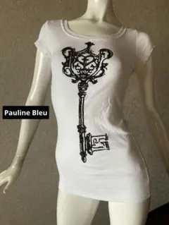 ✰Pauline Bleu　半袖Tシャツ キーモチーフ ラインストーンのサムネイル