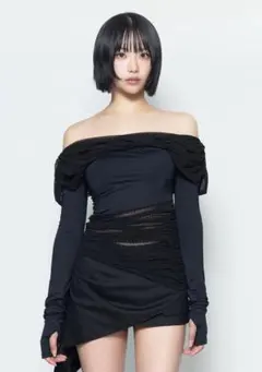 theredthread S dot off shoulder tops