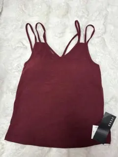 【新品未使用】BARAK パッド付きカッティングキャミソール