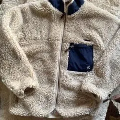 GRAMICCI フリースジャケット Mサイズ クリーム・ネイビー