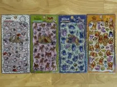 ディズニー プチドロップステッカー プチドロ 新作 4枚セット