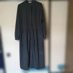 StudioCLIP 長袖シャツワンピース グレー