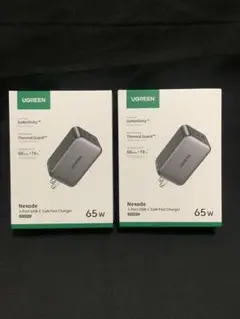 UGREEN 65W USB-C充電器 PD充電器 3ポート