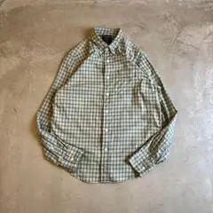 古着 ジップアップブルゾン CPOジャケット パステルブロックチェック 