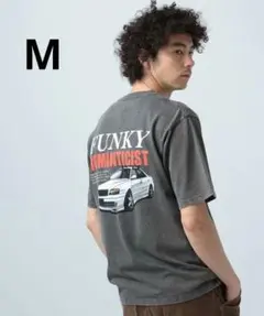 【新品】BAYFLOW　SNOWカープリント半袖Tシャツ　グレー　Mのサムネイル