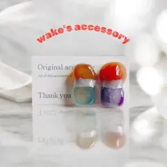 No.408✴︎天然石の銀継ぎピアス・イヤリング