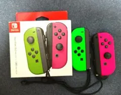 Switch ジョイコン Joy-Con ネオングリーン/ネオンピンク