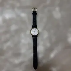 ブラックレザーベルト ゴールドカラーケースcasio MTP- VD01 - メルカリ