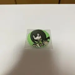 ヒロアカ　僕のヒーローアカデミア　蛙吹梅雨　つゆちゃん　緑色 丸型　缶バッチ