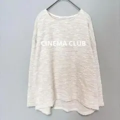 CINEMA CLUB/モヘア風 長袖ニット/トップス/体型カバー/3358