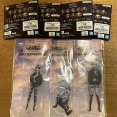 一番くじ 進撃の巨人 ～それぞれの決意～　アクリルスタンド　缶バッジ