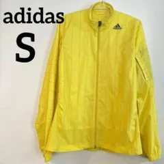 adidas ウィンドブレーカー 蛍光イエロー 【S】 ランニング 軽量のサムネイル