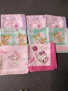 可愛いキャラクター ハンカチセット