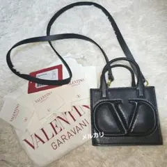 VALENTINO Vロゴ マイクロミニ ショルダーバッグ ブラック 黒のサムネイル