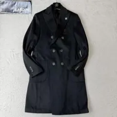 美品 LARDINI ダブルチェスターコート ブートニエール イタリア製のサムネイル