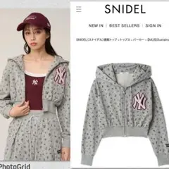 SNIDEL  【MLB】カットフーディー　NVY MLB】カットフーディー(パーカー)｜スナイデルホーム｜SNIDEL