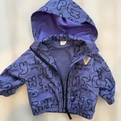 【タイムセール】薄手ジャンパー　パーカー　春　ジャケット 80cm 紫