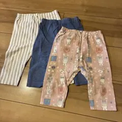 ユニクロ　レギンスパンツ　3枚セット　90cm 7分丈　ミッフィー　ズボン