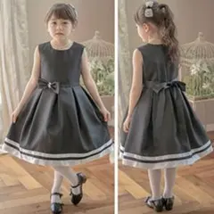 キャサリンコテージ フォーマル ワンピース 黒 結婚式 入学式 発表会 130