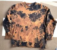 厚手スウェット　トレーナー　変わり絞り染め　メンズXL