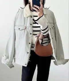 《新品タグ付》「Javaコラボ」ヴィンテージ感溢れるデニム オーバーサイズ