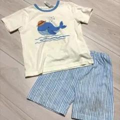 半袖パジャマ　100サイズ　くじら　夏用のサムネイル