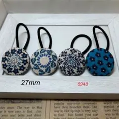 くるみボタン ヘアアクセサリー