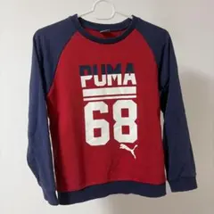 PUMA プーマ トレーナー レッド ネイビー 140