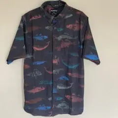 KAVU メンズ ナイロンプリント 半袖シャツ