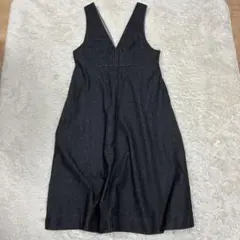 【超美品‼️】GU デニムワンピース　スカート　XL 黒　ゆったり着用　カジュアル