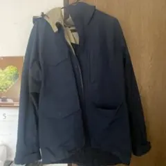 UNIQLO ネイビー フード付き マウンテンパーカー