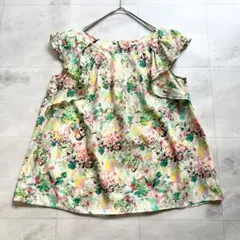 【美品】MACKINTOSH PHILOSOPHY　花柄フリルブラウス　Sのサムネイル
