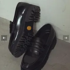 極美品✨ボリューム　VIBRAMソール　コインローファー　スニーカー　ブラックのサムネイル