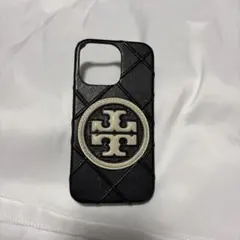 Tory Burch iPhone13プロ　iPhone13 キルティング 黒のサムネイル