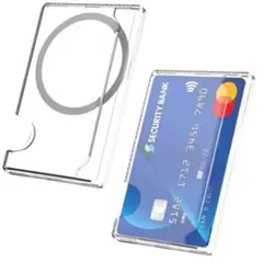 MagSafe対応 透明スマホカードホルダー｜カード収納 背面ポケット クリア