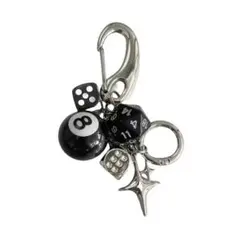 8 Ball Keychain キーホルダー　8ボール　ダイス　ステューシー風