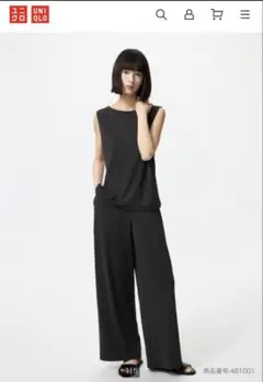 【美品】UNIQLO ノースリーブセットアップ