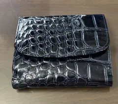 ☆最終お値下げ☆二つ 折り財布 ヴィアドアン VIA DOAN ワニ型押し