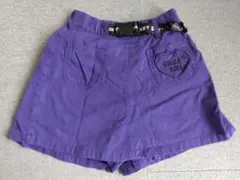 リッカリッカ　ショートパンツ　150　ボトムス　紫