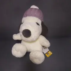 Snoopy スヌーピー　ぬいぐるみ ニット帽付き　未使用　タグ付きのサムネイル