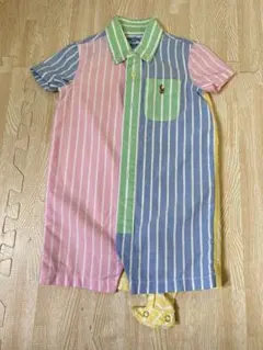 【美品】ラルフローレン　半袖シャツ　ロンパース　７０㎝