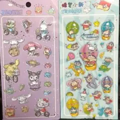 クレヨンしんちゃん　シール　セット　シナモン　ポチャッコ ボンボンドロップシール