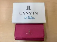 LANVIN en bleu ランバン レザー キーケース ピンク 外箱付きのサムネイル