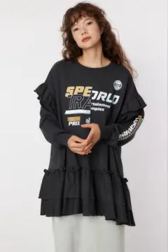 ロデオクラウンズワイドボウル レーシングフリル切替チュニック