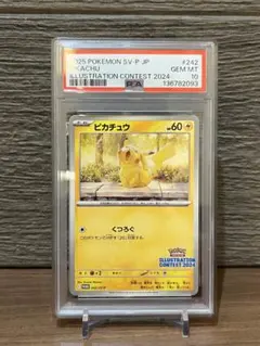 【PSA10】ピカチュウ イラストレーションコンテスト 2024 プロモカード