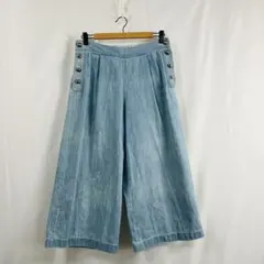 ワイドパンツ ストレート 春夏 韓国ファッション 大人可愛い 上品 コットン 綿