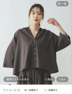 □美品 Leilian PLUSHOUSE チェックペプラムブラウス EZUMI - メルカリ